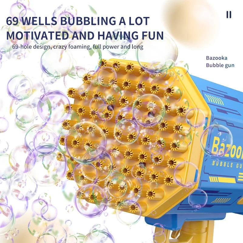 69 Holes Bubble Machine Gun Toy